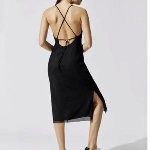 Carbon38 Mesh Overlay Dress in Black